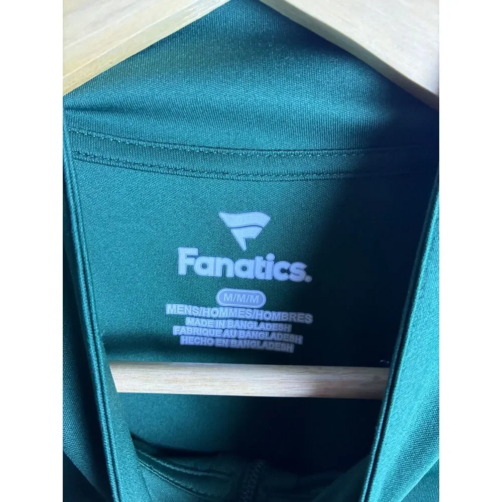 Fanatics Miami Hurricanes Quarter Zip Pullover Green Men's Medium